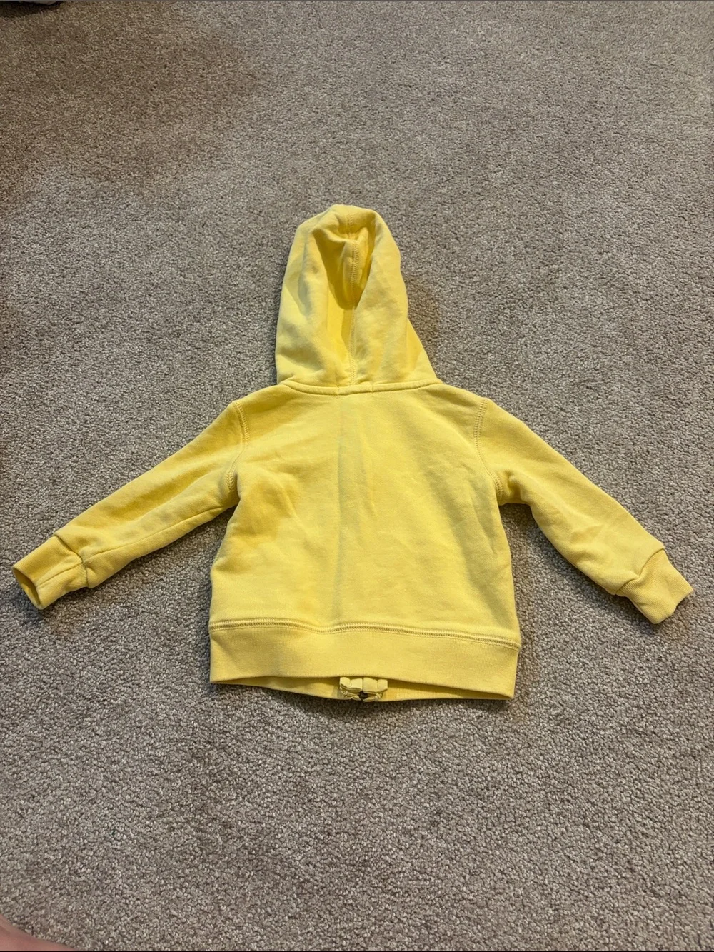 Ralph Lauren Kids Yellow Zip-Up Hoodie with Polo Logo